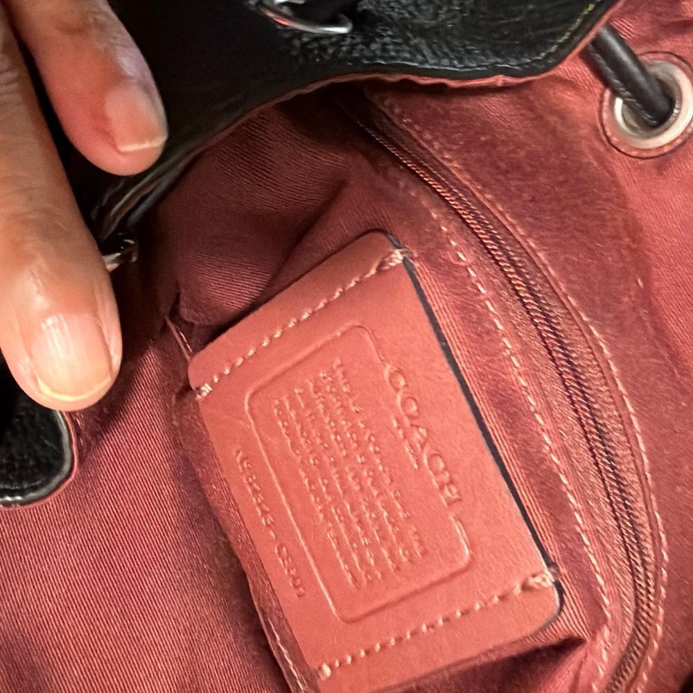 Coach Dempsey Black and Gray Signature Backpack - Picture 7 of 11